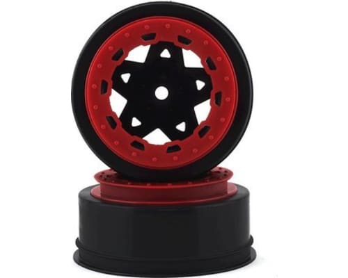 Tremor Slash Narrow Front Wheel - Black Wheel / Red Beadlock - photo