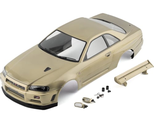 Nissan Skyline R34 Pre-Painted 1/10 Touring Car Body (Champaign photo