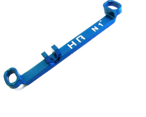 Aluminum Steering Link Short +1 Deg (Light Blue) - Kyosho Mr-03 photo
