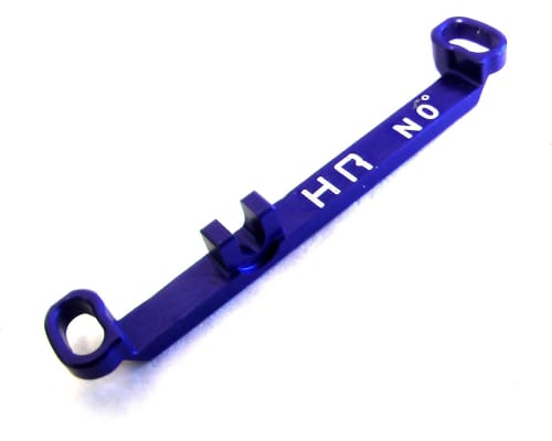 Aluminum Steering Link Short 0 Deg (Blue) - Kyosho Mr-03 photo