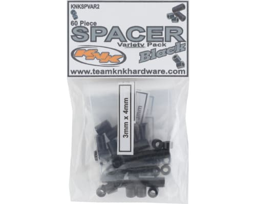Aluminum Spacer Variety Pack (Black) (60) photo