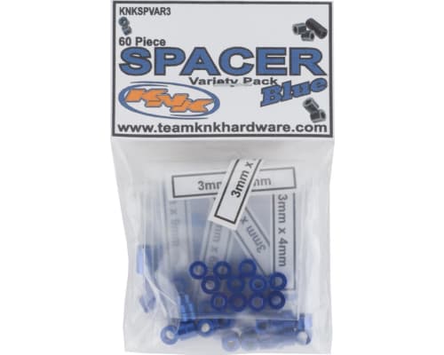 Aluminum Spacer Variety Pack (Blue) (60) photo