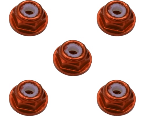 discontinued 2mm Orange flanged lock nut photo