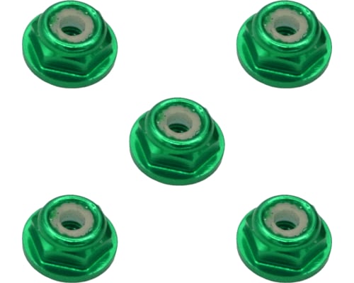 2mm Green Flanged Lock Nut photo