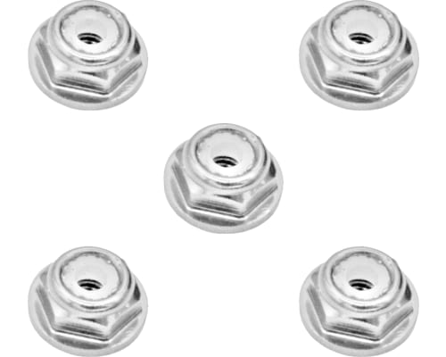 3mm Silver Flanged Lock Nut (5) photo