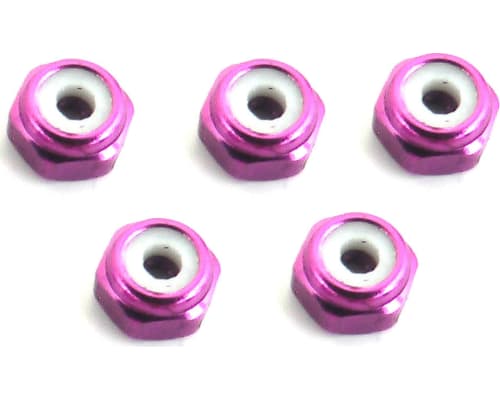 discontinued  2mm Purple Lock Nut (5) photo