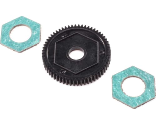 LOS212016 Spur Gear w/ Slipper Pads 60T 0.5M: Mini-T 2.0 photo