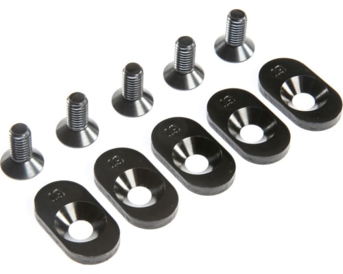 Engine Mount Inserts & Screws Black 19T 5 : 5ive-T 2.0 photo