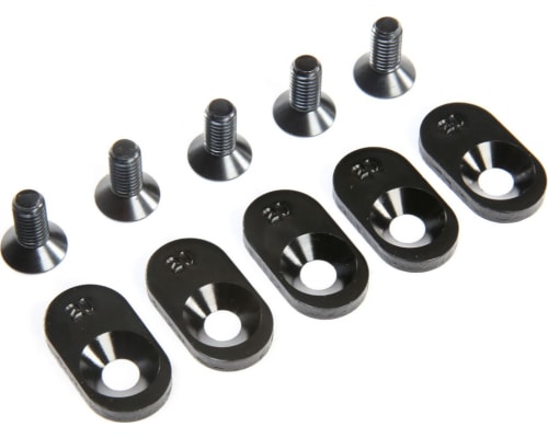 Engine mount Insert & Screws Black 21T 5 : 5ive-T 2.0 photo