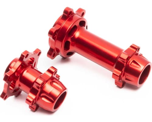 Aluminum Hub Set Machined Red: PM-MX photo