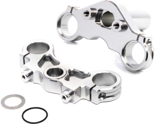 Aluminum Triple Clamp Set Silver: PM-MX photo