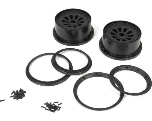 Wheel & Beadlock Set Black 2 5T photo