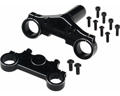 Black Aluminum Triple Clamp upgrade Set fits Losi Promoto MX photo