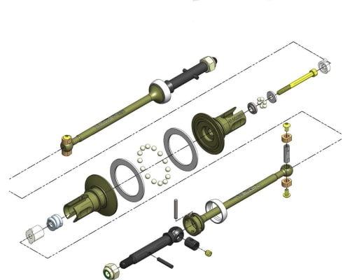 Pucks (TM) 17.5 Drive System TLR 22 Buggy photo