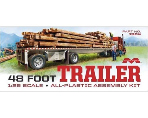 48' Flatbed Trailer w/Cambered Deck 1/25 photo