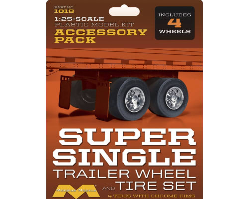 Super Single Trailer Wheel & Tire Set 1/25 scale photo