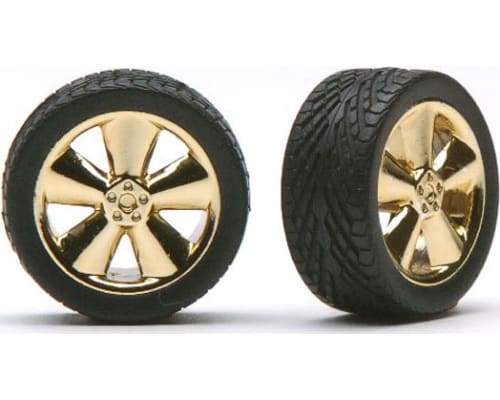 Phat Boyz Rims W/Tires Gold - plastic model accessory photo