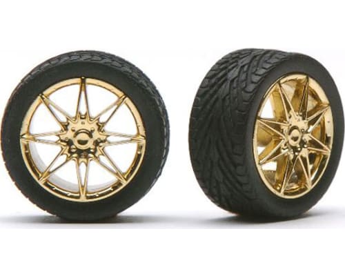 Diamante's Rims W/Tires Gold - plastic model accessory photo