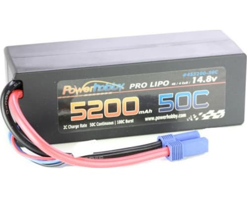 5200mah 14.8v 4s 50c LiPo Battery with Hardwired Ec photo