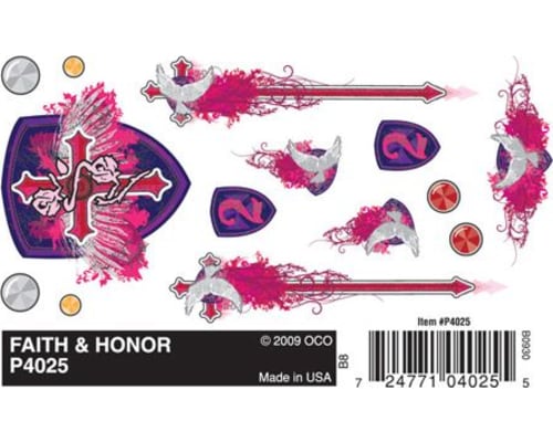 Dry Transfer Decals Faith & Honor photo