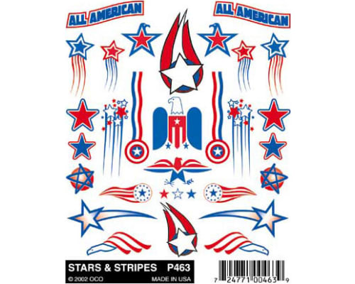 Stick-On Decals Stars & Stripes photo