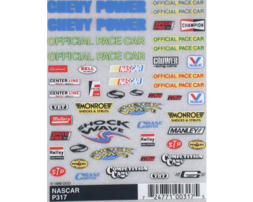 Dry Transfer Decals Nascar photo