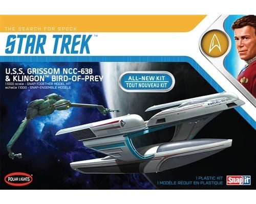 1/1000 Star Trek U.S.S. Grissom and Klingon Bird of Prey Plastic photo