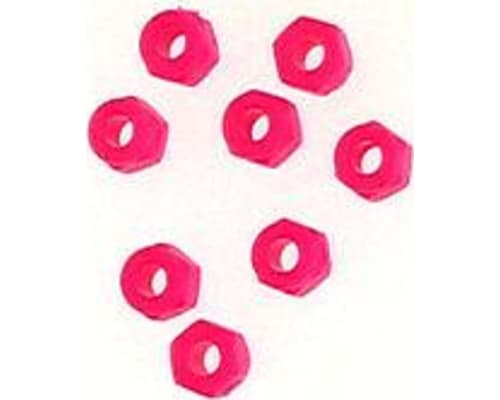 Neon pink 3mm lock nut (8) photo