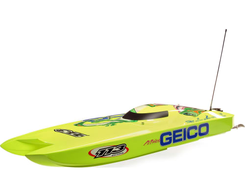 Miss GEICO Zelos 36 Twin brushless Catamaran RTR photo