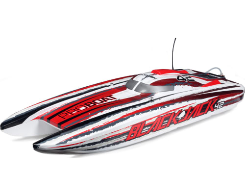 Blackjack 42-inch brushless 8S Cat WHT/RED:RTR photo