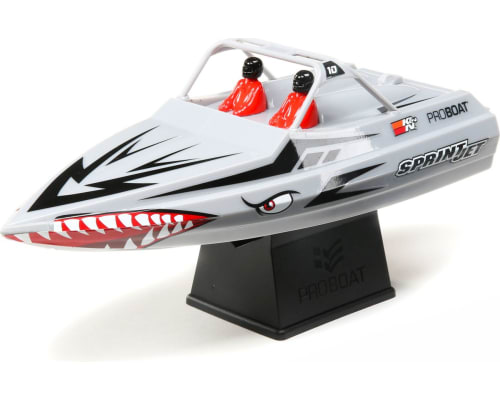 Sprintjet 9  Self-Righting Jet Boat Brushed RTR Silver photo