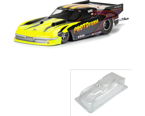 1/10 63 Chvy Stingray Pro Mod Clear Body: SC Drg Crs photo