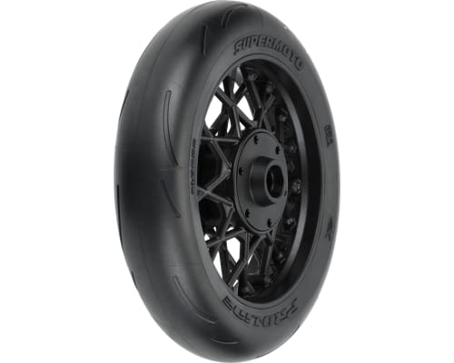 1/4 Supermoto Tire Front mounted Black Wheel: PM-MX photo