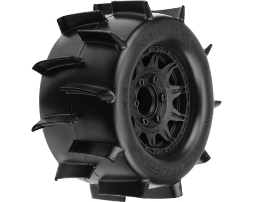 Sand Paw 2.8 Paddle Tires Mounted Raid Black 6x30 Front/Rear (2) photo