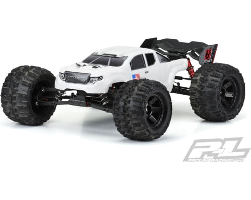 Pre-Cut Brute Bash Armor White Body-ARRMA Kraton photo