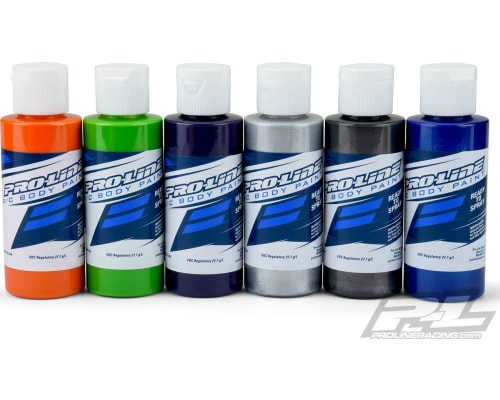 Secondary Colors RC Body Airbrush Paint Set 6 Pack 2oz photo