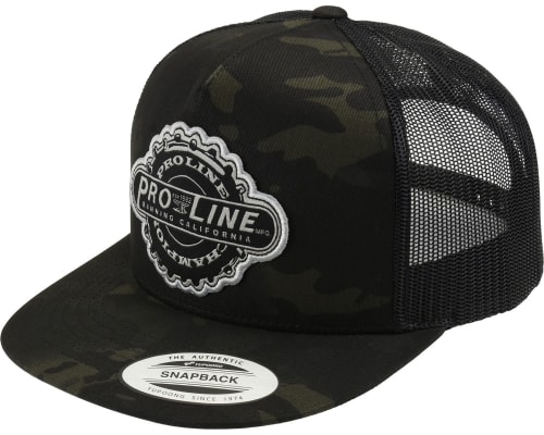 discontinued Manufactured Dark Camo Trucker Snapback Hat photo