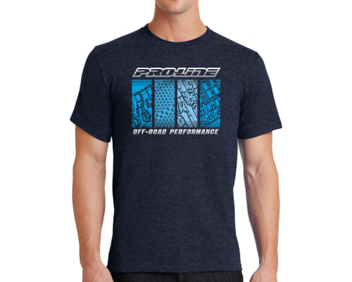 Pro-Line Quarter Tread Navy T-Shirt - XXL photo