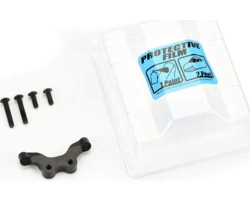 Clear Front Wing & Black Anodized Aluminum Mount: TLR 22 3 photo