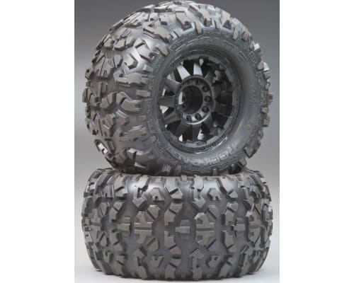 discontinued Rock Rage 3.8 inch All Terrain Tires Mounted Black photo