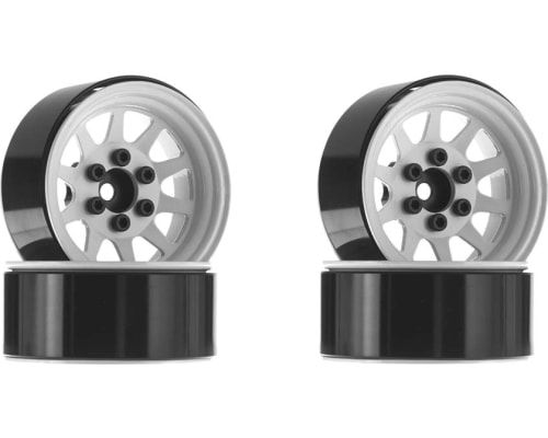 OEM Stamped Steel 1.9 Beadlock Wheels White photo