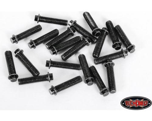 RC4WD Miniature Scale Hex Bolts M3x12mm Black photo