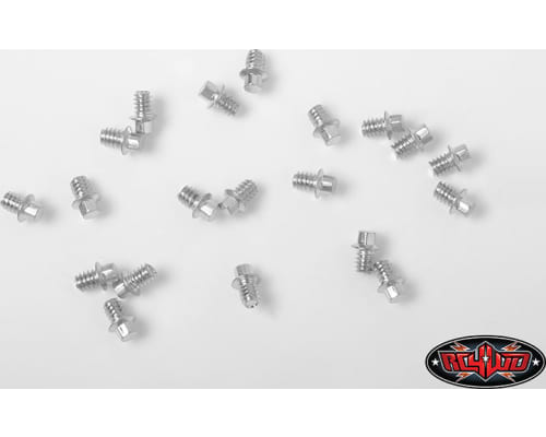 RC4WD Miniature Scale Hex Bolts (M1.6 x 2mm) (Silver) photo