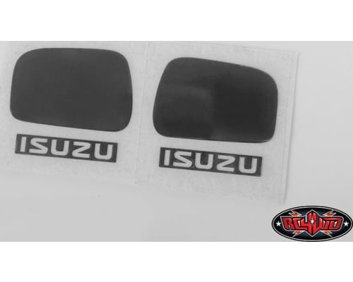 Mirror and Rear Logo Decals for Tamiya 1/10 Isuzu Mu Type X CC-0 photo