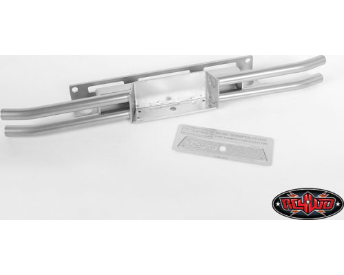 Silver Steel Tube Rear Bumper for Tamiya 1/10 Isuzu Type X CC-01 photo