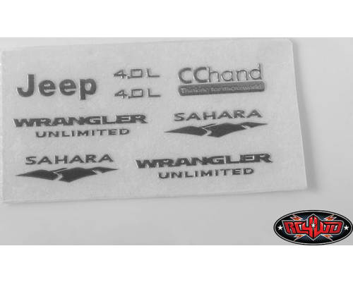 RC4WD Emblem Set for 1/18 Gelande II (Silver) photo