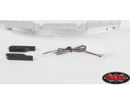 Front Winch Bumper W/LED Lights for TRX-4 79 Bron Silver photo