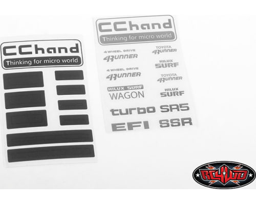 Metal Logo Decal Sheet for 1985 T0Y0TA 4Runner Hard Body Complet photo