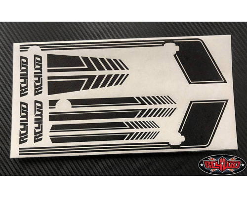 Rc4wd Clean Stripes D90 Decal Sheet (Black) photo