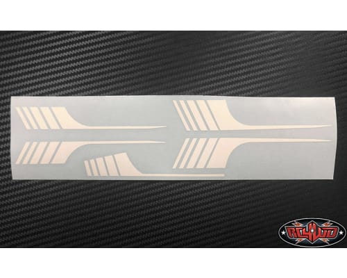 RC4WD Surf Stripes for 1985 4Runner Sheet - White photo